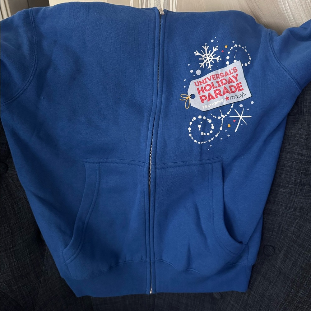 Macy's Holiday Parade Blue Hoodie Jacket